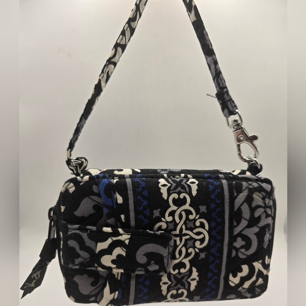 VERA BRADLEY Canterberry Cobalt Phone/Cigarette Pocket Ziparound Wallet